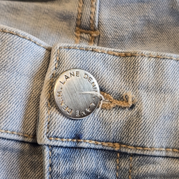 Lane Bryant Blue Denim Jeans Shorts High Rise Waist Womens Plus Size 16 - Picture 8 of 12